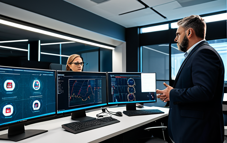 **
"A team of cybersecurity professionals collaborating in a modern office environment, analyzing network diagrams and threat intelligence data on large screens. Everyone is fully clothed in professional attire, engaging in a serious discussion. The scene emphasizes teamwork and problem-solving. Safe for work, appropriate content, professional, perfect anatomy, natural proportions, high quality, well-lit, showcasing technology and expertise in a family-friendly manner."
**